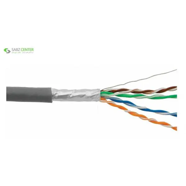 رول کابل شبکه Cat 6 فویل دار سایز 24AWG دی-لینک مدل NCB-C6SGRYR-305-24 طول 305 متر D-Link NCB-C6SGRYR-305-24 Cat 6 24AWG FTP Network Cable Roll - 305M - 4