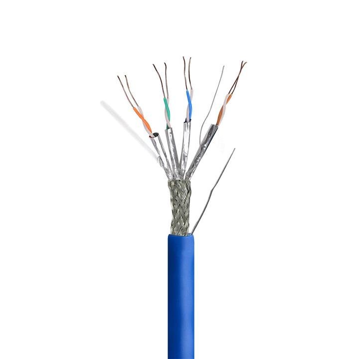 کابل شبکه CAT6A S/FTP کی نت پلاس مدل KP-N1255 طول 305 متر -