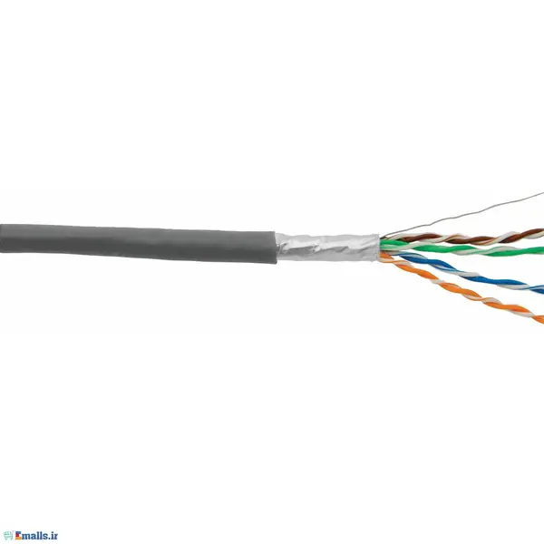 دی لینک کابل شبکه CAT6 دارای فویل با روکش پی وی سی NCB-C6SGRYR-305 D-Link NCB-C6SGRYR-305 CAT6 STP 23AWG Solid 305M - 4