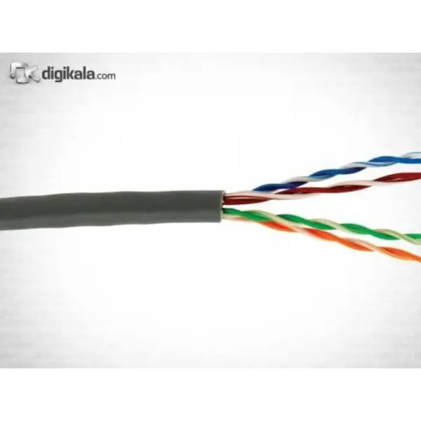 دی لینک کابل شبکه با روکش پی وی سی CAT6 بدون شیلد NCB-C6UGRYR-305 D-Link NCB-C6UGRYR-305 CAT6 UTP 23AWG Solid - 2