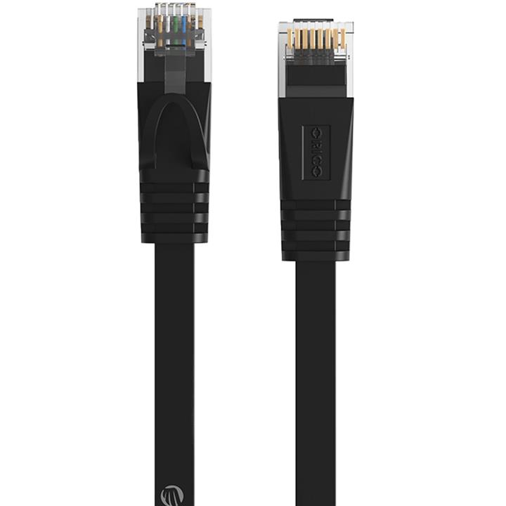 کابل شبکه CAT6 تخت اوریکو مدل PUG-C6B طول 8 متر Orico PUG-C6B CAT6 Flat Gigabit Ethernet Cable 8M