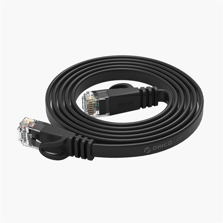 کابل شبکه CAT6 تخت اوریکو مدل PUG-C6B طول 20 متر Orico PUG-C6B CAT6 Flat Gigabit Ethernet Cable 20M