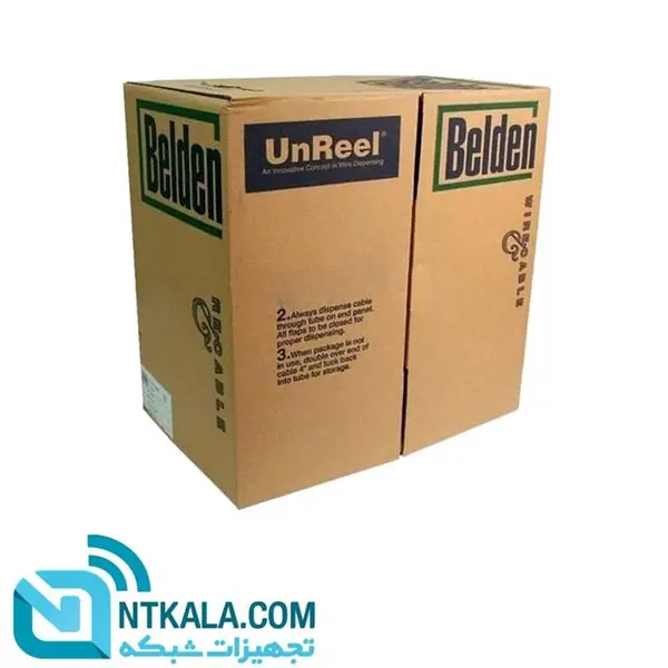 کابل شبکه CAT6 SFTP بلدن رول 305 متری Belden CAT6 SFTP Network Cable Roll 305m - 3