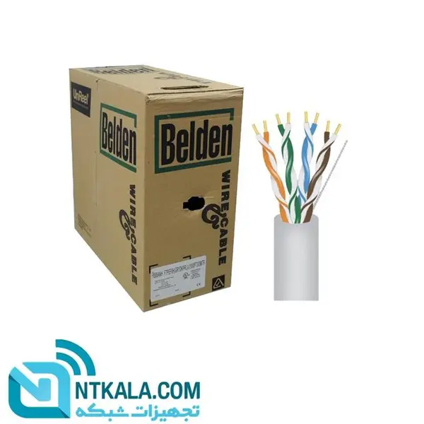کابل شبکه CAT6 SFTP بلدن رول 305 متری Belden CAT6 SFTP Network Cable Roll 305m - 4