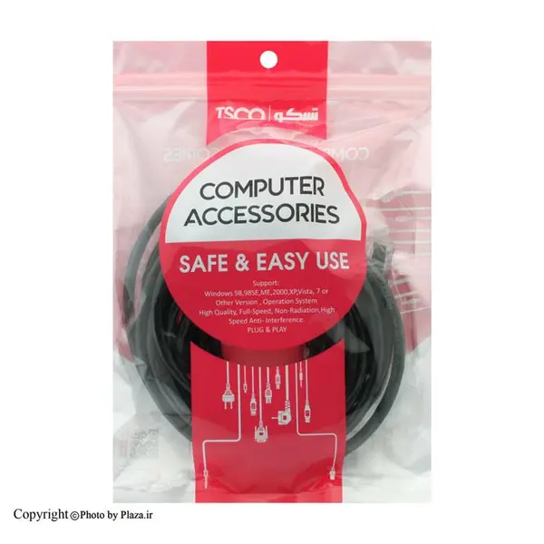 کابل شبکه Cat 6 تسکو مدل TNC 650 طول 5 متر Tsco TCN650CCU Cat6 cable 5M - 2