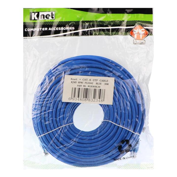 پچ کورد شبکه Cat6 UTP 30m کی نت k-net Cat6 Knet 30M