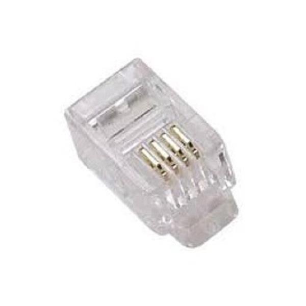 کابل  و سوکت شبکه کانکتور RJ11 کی نت پلاس بسته 50 عددی Knet Plus RJ11 UTP Phone Connector