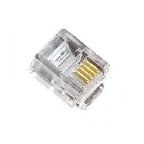کابل و سوکت شبکه کانکتور RJ11 کی نت پلاس بسته 50 عددی Knet Plus RJ11 UTP Phone Connector - 4