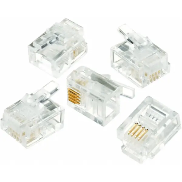 کابل و سوکت شبکه کانکتور تلفن RJ11 کی نت K-net RJ11 - 2