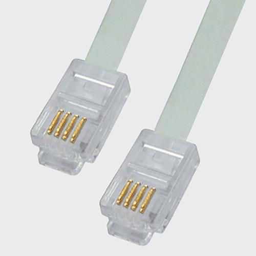 کابل  و سوکت شبکه کانکتور تلفن RJ11 کی نت K-net RJ11