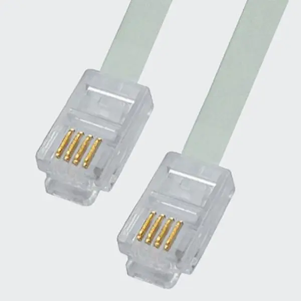 کابل و سوکت شبکه کانکتور تلفن RJ11 کی نت K-net RJ11 - 5