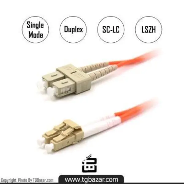 پچ کورد فیبر نوری نگزنس مالتی مود SC-LC N123.5CLO5 5m - 3