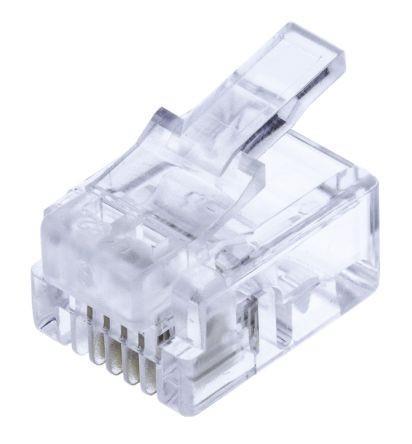 کابل  و سوکت شبکه کانکتور آر جی 11 V-NET V-NET RJ11 CONNECTOR