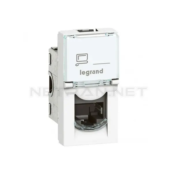 کیستون شبکه 1 ماژول باریک لگراند Cat6 UTP 076561