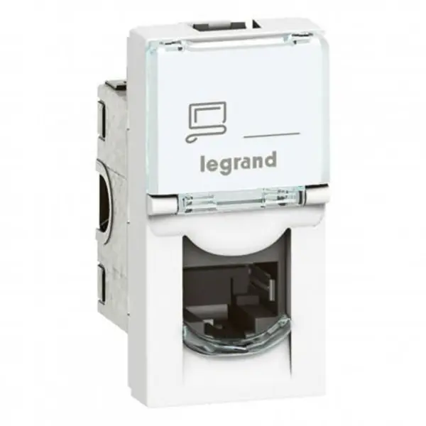 کیستون شبکه 1 ماژول باریک لگراند Cat6 UTP 076561