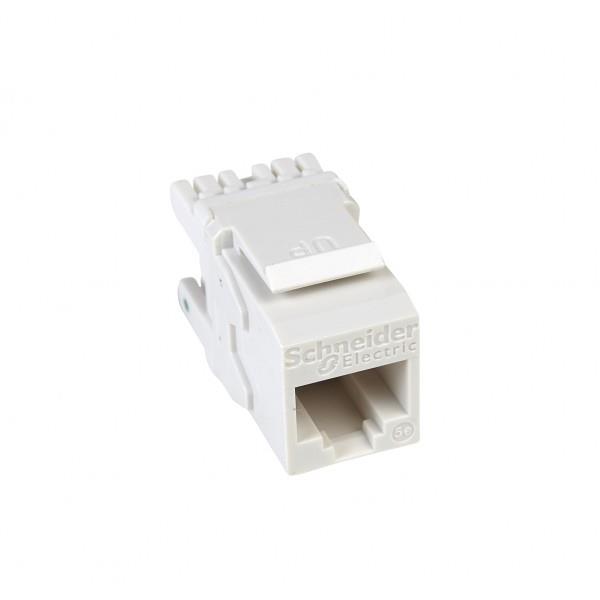 کیستون CAT5e بدون شیلد اشنایدر (Keystone Cat5e -UTP-Schneider-(DCEKYSTU - WT