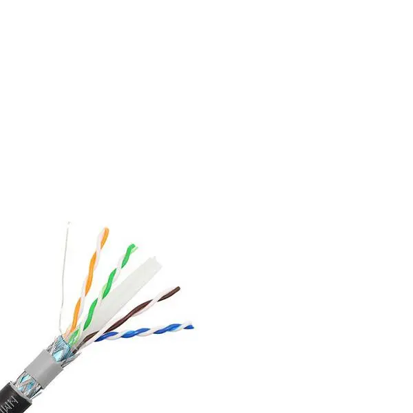 کابل شبکه CAT6 شیلددار، با روکش مناسب فضای خارجی پی وی سی رول 305 متری زیمنس CAT6 SFTP Outdoor 305m