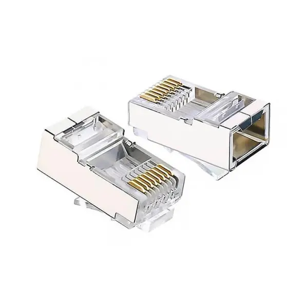 کابل و سوکت شبکه کانکتور Cat6 STP یوگرین NW111 UGREEN NW111 Cat 6 Shielding Crystal head - 2