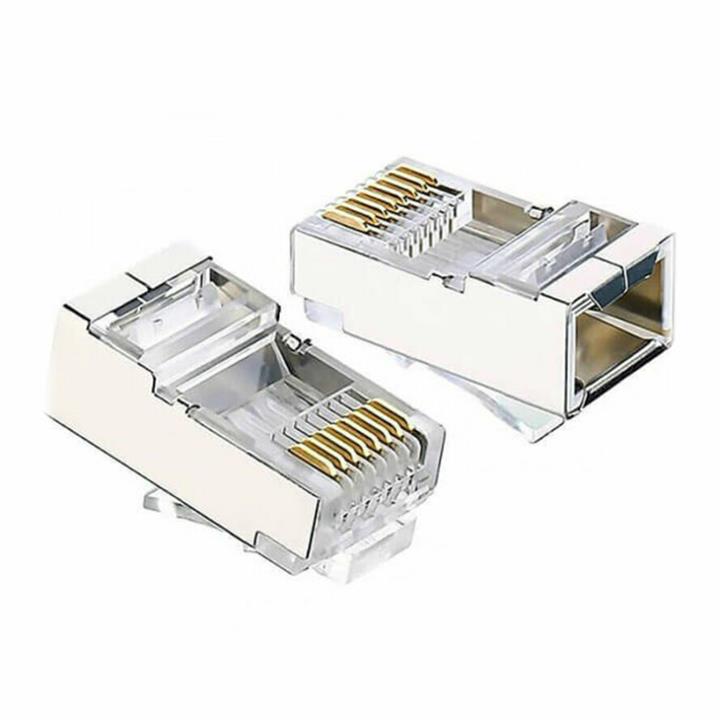 کابل  و سوکت شبکه کانکتور Cat6 STP یوگرین NW111 UGREEN NW111 Cat 6 Shielding Crystal head