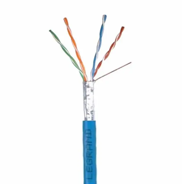 کابل شبکه Cat 6 UTP لگرند تست فلوک به طول 305 متر Cat 6 UTP LEGRAND fluke test