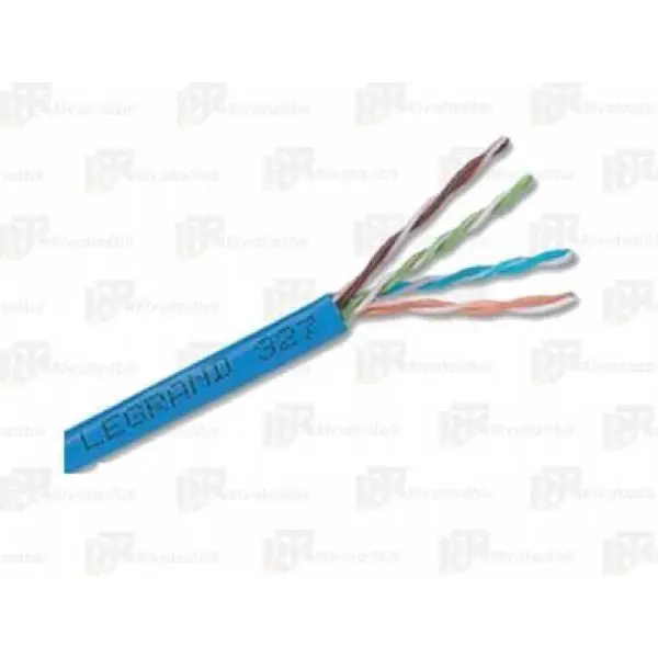 کابل شبکه لگراند Cat6 UTP روکش PVC حلقه 305 متری تست فلوک