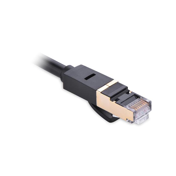 کابل شبکه Cat 7 یوگرین مدل NW107-11268 طول 1 متر ugreen NW107 11268 1m STP Cat7 Patch Cord Cable