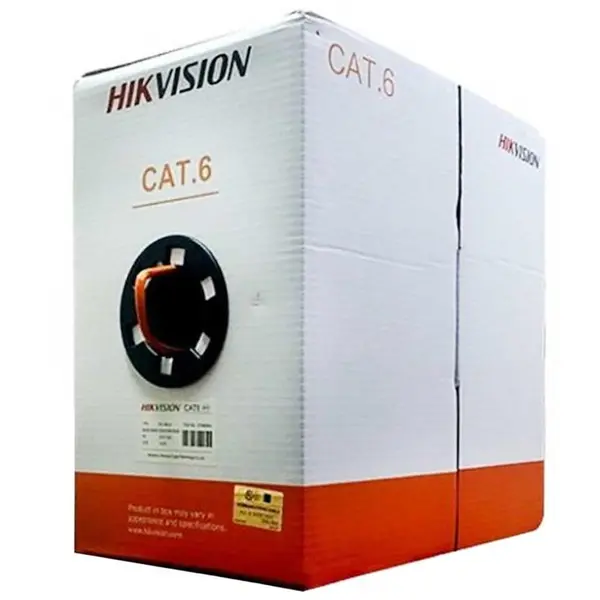 رول کابل شبکه Cat 6 سایز 23AWG هایک ویژن مدل DS-1LN6-UU طول 305 متر کابل شبکه هایک ویژن مدل DS-1LN6-UU - 4