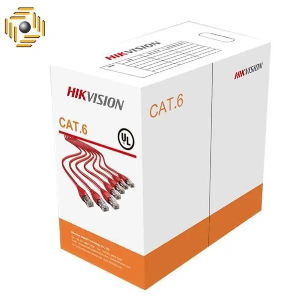 رول کابل شبکه Cat 6 سایز 23AWG هایک ویژن مدل DS-1LN6-UU طول 305 متر کابل شبکه هایک ویژن مدل DS-1LN6-UU - 2