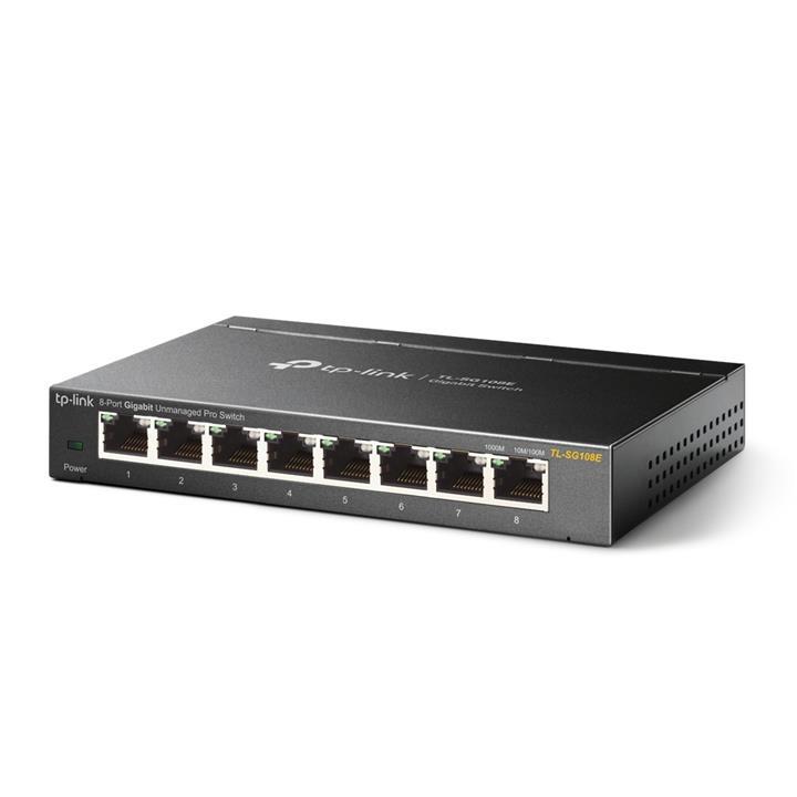 کابل  و سوکت شبکه TP-Link TL-SG108E 8-Port Gigabit Easy Smart Switch -