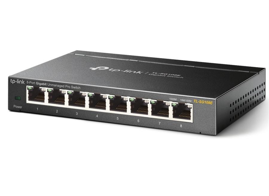 کابل  و سوکت شبکه TP-Link TL-SG108E 8-Port Gigabit Easy Smart Switch -