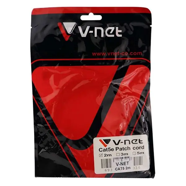 کابل و سوکت شبکه V-NET PATCH CORD CAT5 CABLE V-NET PATCH CORD CAT5 CABLE - 2