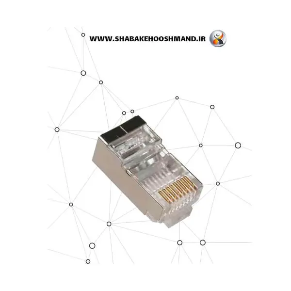 کابل و سوکت شبکه V-NET RJ45 CAT6 SOCKET --