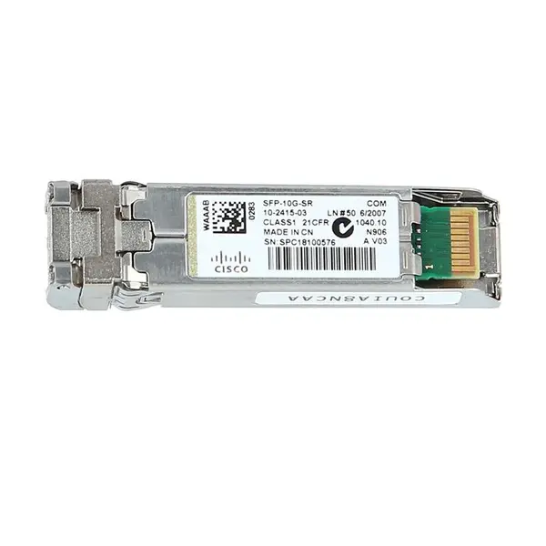 ماژول فیبر نوری سیسکو مدل اس اف پی 10 جی اس آر CISCO SFP-10G-SR 10-Gigabit Ethernet Transceiver Modules
