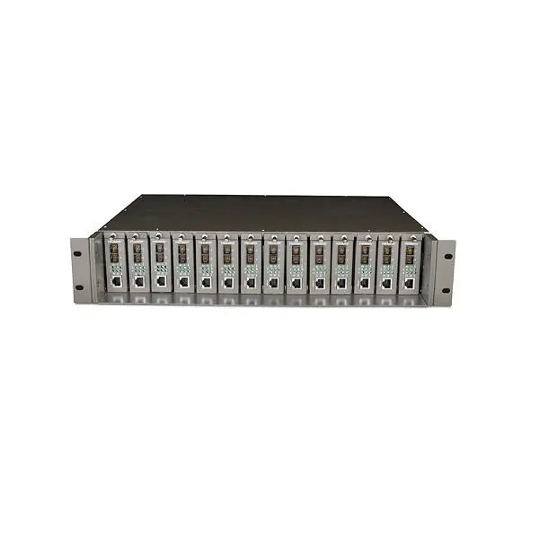 مبدل فیبر 14 اسلات تی پی-لینک مدل TL-MC1400 TP-LINK TL-MC1400 14-Slot Fiber Converter Chassis