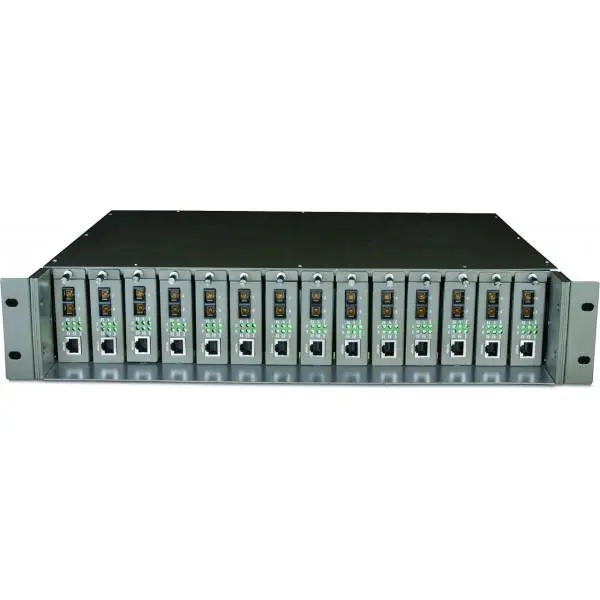 مبدل فیبر 14 اسلات تی پی-لینک مدل TL-MC1400 TP-LINK TL-MC1400 14-Slot Fiber Converter Chassis
