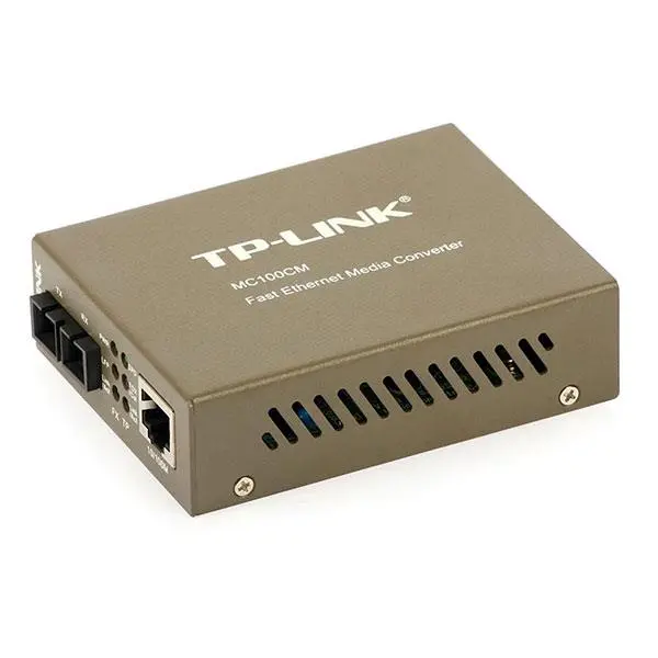 مبدل فیبر گیگابیتی و چند حالته تی پی-لینک MC100CM TP-LINK MC100CM 10/100Mbps Multi-Mode Media Converter