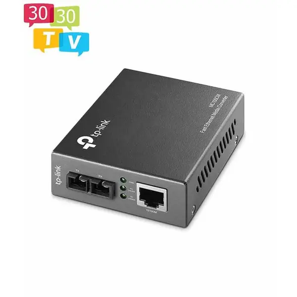 مبدل فیبر گیگابیتی و چند حالته تی پی-لینک MC100CM TP-LINK MC100CM 10/100Mbps Multi-Mode Media Converter