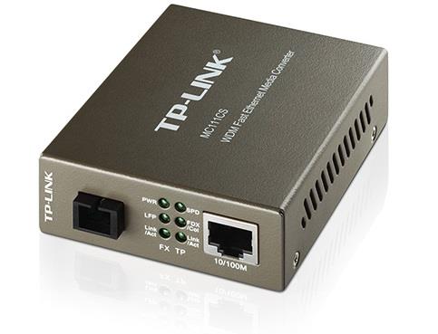 مبدل فیبر تی پی-لینک مدل MC111CS TP-LINK MC111CS 10/100Mbps WDM Media Converter