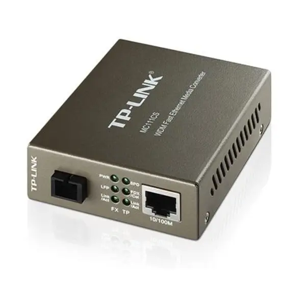 مبدل فیبر تی پی-لینک مدل MC111CS TP-LINK MC111CS 10/100Mbps WDM Media Converter