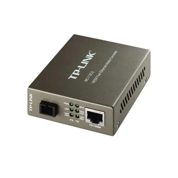 مبدل فیبر تی پی-لینک مدل MC112CS TP-LINK MC112CS 10/100Mbps WDM Media Converter