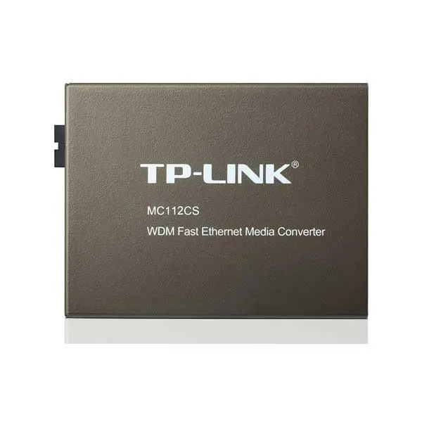 مبدل فیبر تی پی-لینک مدل MC112CS TP-LINK MC112CS 10/100Mbps WDM Media Converter