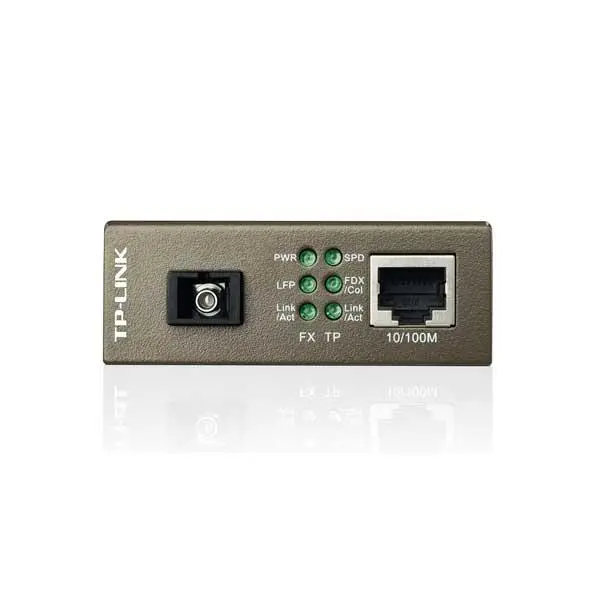 مبدل فیبر تی پی-لینک مدل MC112CS TP-LINK MC112CS 10/100Mbps WDM Media Converter