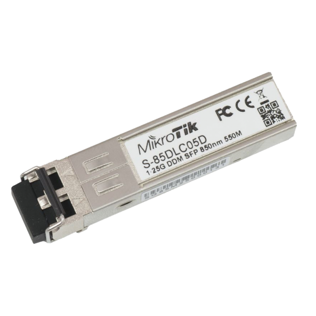 ماژول فیبر نوری مدل میکروتیک MikroTik S-85DLC05D S 85 DLC05D Multi mode LC