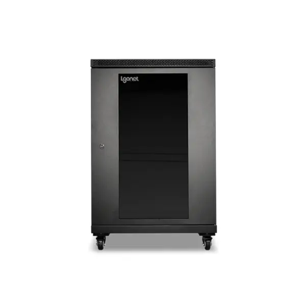 رک ایستاده الگونت 16 یونیت عمق 60 با درب فریم دار شیشه ای LRE-16/60FWS