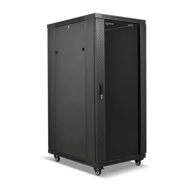 رک ایستاده پیشرفته الگونت 42 یونیت عمق 100 با درب فریم دار شیشه ای - 4