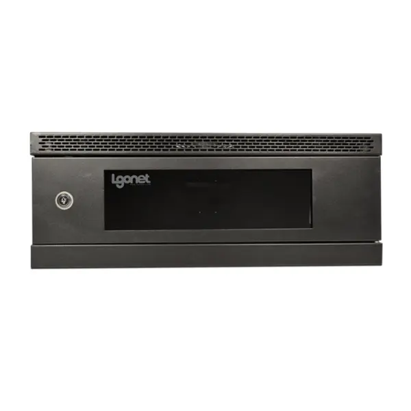 رک 6 یونیت دیواری الگونت عمق 45 سانتیمتر با درب فریم دار شیشه ای Lgonet LRE-06-45 450mm Depth Wallmount Rack - 5