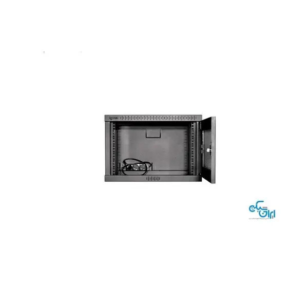 رک 7 یونیت دیواری الگونت عمق 45 سانتیمتر با درب فریم دار شیشه ای Lgonet LRE-07-45F 450mm Depth Wallmount Rack
