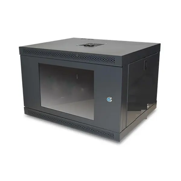رک 7 یونیت دیواری الگونت عمق 45 سانتیمتر با درب فریم دار شیشه ای Lgonet LRE-07-45F 450mm Depth Wallmount Rack