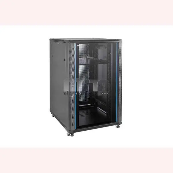رک ایستاده 27 یونیت در عمق های 80 و 100 سانتی متر با درب شیشه ای متا الکترونیک Mata Electronic 27Unit 80cm Deep Standing Rack