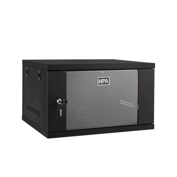 رک 6 یونیت دیواری اچ پی آسیا عمق 45 سانتیمتر HPAsia 6U 450mm Depth Wallmount Rack